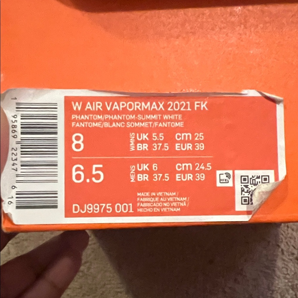Nike Air VaporMax 2021 FK - Phantom and White